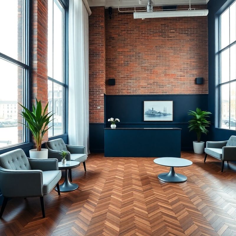 Elegante receptie van een Amsterdams grachtenpand met indigo accentmuur
